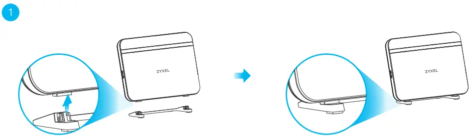 ZYXEL EX5601 T0 Dual-Band Wireless AX6000 2.5G Ethernet IAD with SFP - Desktop Placement
