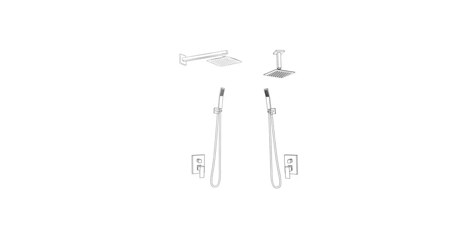 Tahanbath W123243782-kxc 2 Inch 1 Handle 2 Spray Faucet Rain Shower Head System Instruction Manual Tahanbath W123243782-kxc 2 Inch 1 Handle 2 Spray Faucet Rain Shower Head System Instruction Manual