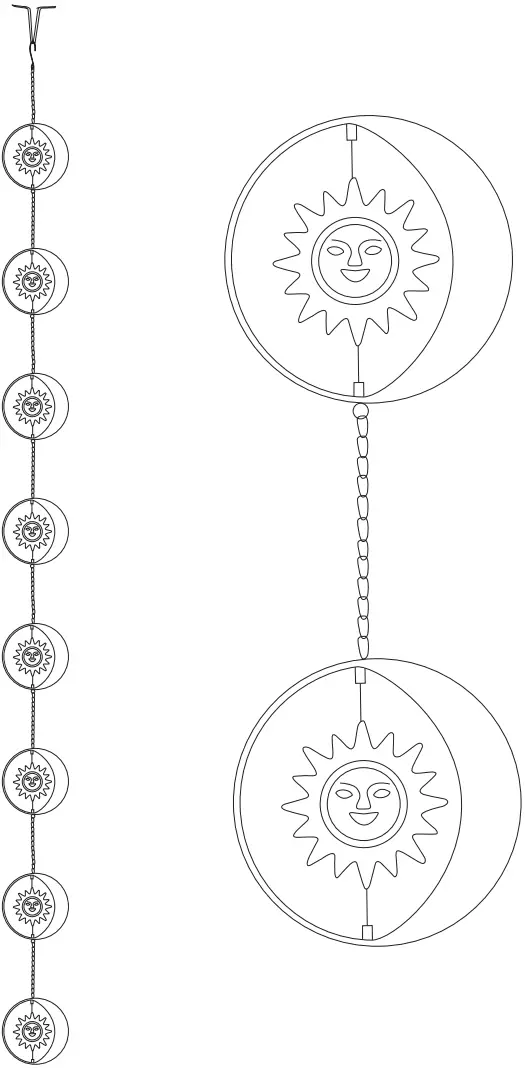 Glitzhome 2037800004 8.5FT Rain Chain A0