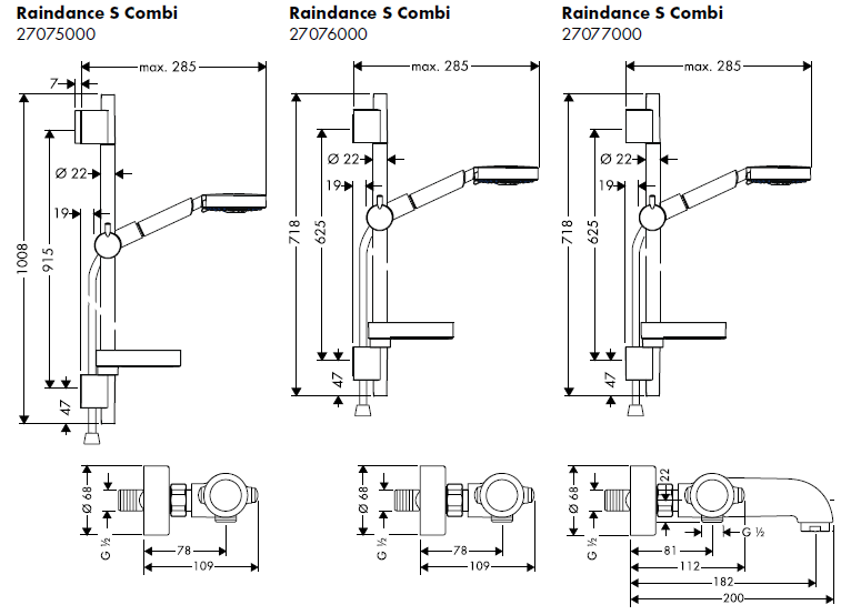 hansgrohe-28632000-RAINDANCE-Unica'S-Puro-Shower-12