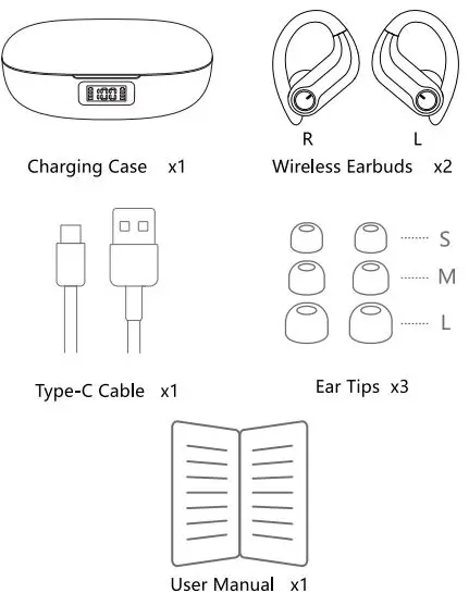 CAPOXO D8 Earbuds-FIG1