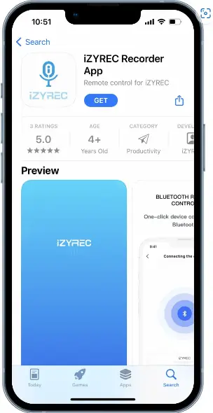 Apps iZYREC Recorder App