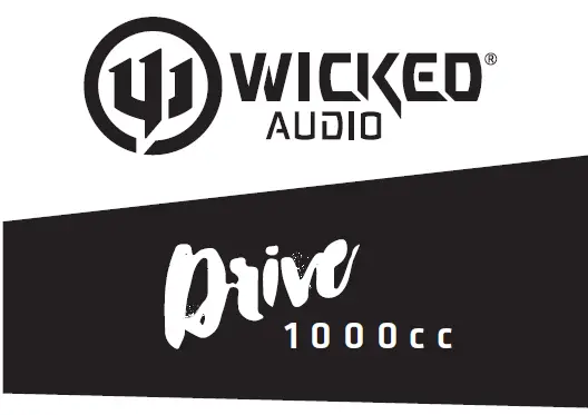 Wicked Audio Drive 1000cc Wired Earbuds User Manual