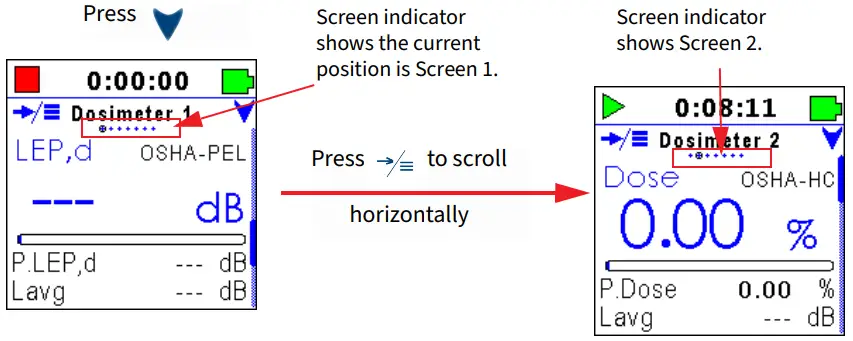 LARSON DAVIS Spartan 730 730IS Wireless Noise Dosimeter - Navigating 2