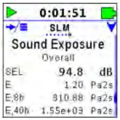 LARSON DAVIS Spartan 730 730IS Wireless Noise Dosimeter - Screen Detail 10