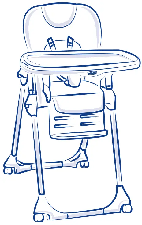 chicco 04079565840000 Polly Easy High Chair Giraffe -