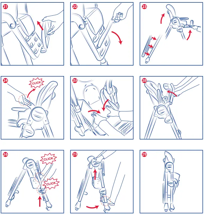 chicco 04079565840000 Polly Easy High Chair Giraffe - fig 4