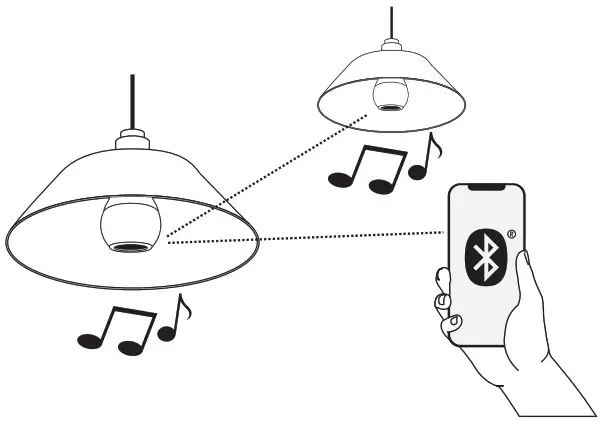 ecosmart BTA19RGB3KECP Color Changing Bluetooth Speaker Bulb - Two Bulb Pairing Instructions 4