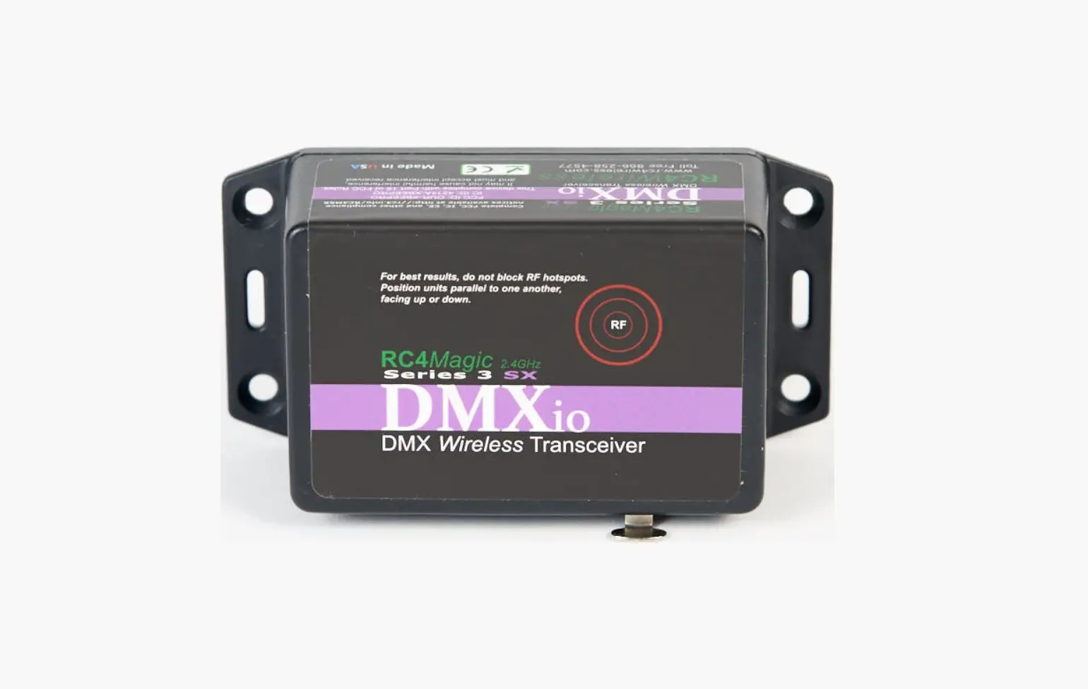 Rc4 Wireless Rc4magic Series 3 Dmxio Wireless Dmx Transceiver User Guide