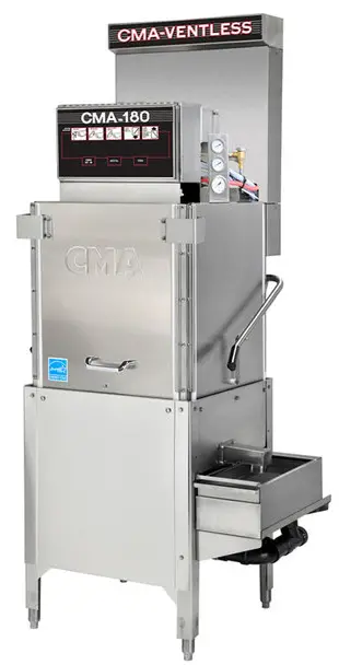 CMA-DISHMACHINES-CMA-180-VL-Single-Rack-High-Temperature-Straight-Dishwasher-product