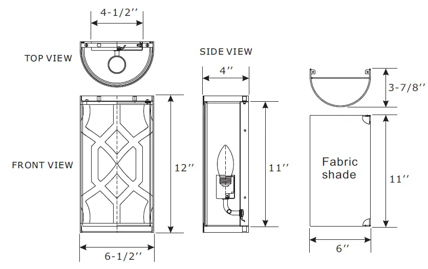 CRYSTORAMA 2262-PN Jennings One Light Wall Mount-FIG-2
