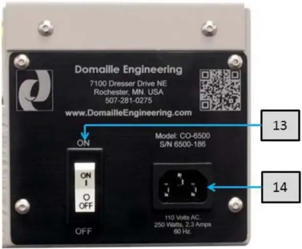 DOMAILLE ENGINEERING CO-6500 Ferrule Curing Oven Controls 2