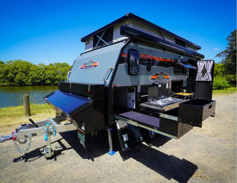 AUSTRACK CAMPERS Talawana X15B Hybrid Offroad Camper Trailers and Rooftop Tents