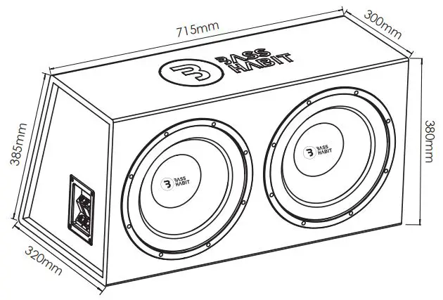 BASS-HABIT-PL212-Play-Loaded-Subwoofer-Enclosure-fig-2