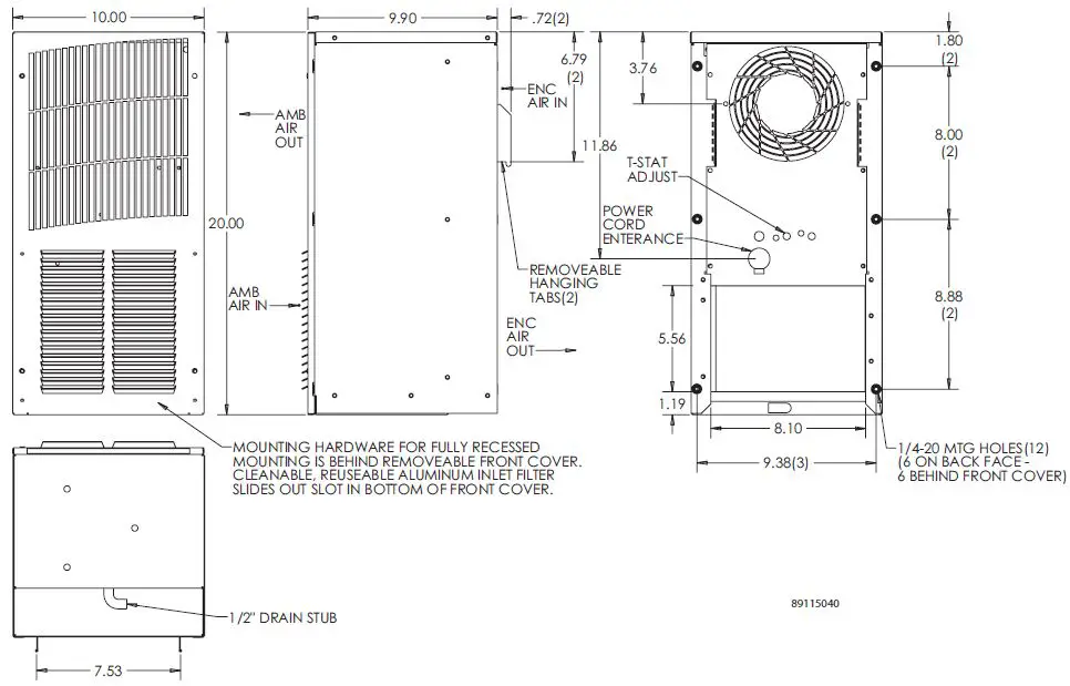 HOFFMAN-T200246G401-T-SERIES-Air-Conditioner-fig-1