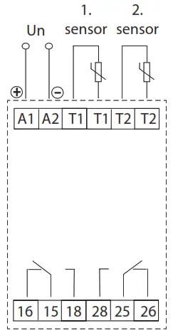 ELKO ep TER-4 Double Thermostat - Connection