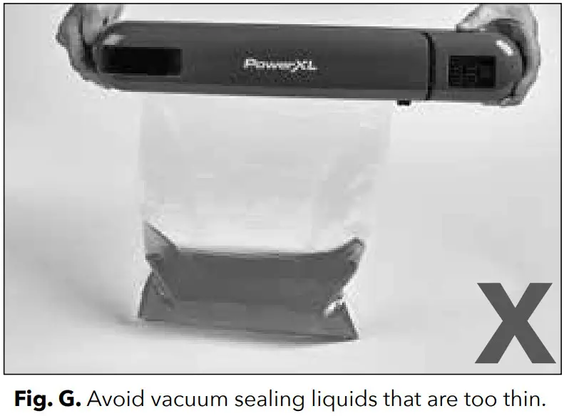 PowerXL HR1014 0BTV Cordless Duosealer - Sealing Liquids