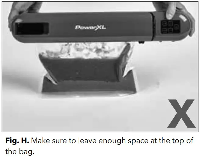 PowerXL HR1014 0BTV Cordless Duosealer - bag