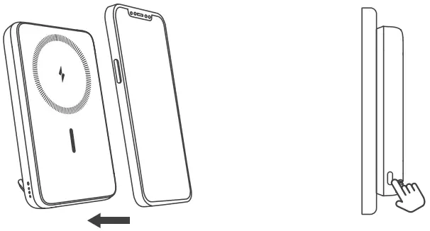 euker Magnetic Wireless Power Bank - Positioning