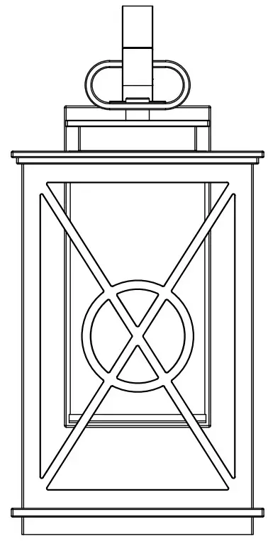 MAXIM 40804CLACPBK 1 Light Outdoor Wall Lantern