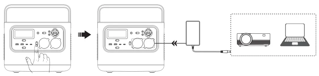 PISEN TS-OPS04 Wilderness 600 Outdoor Power Station 600W - AC output
