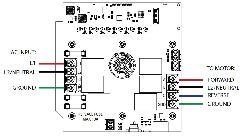 AGROWTEK MX3i Intelligent Reversing Motor Controller - Connection