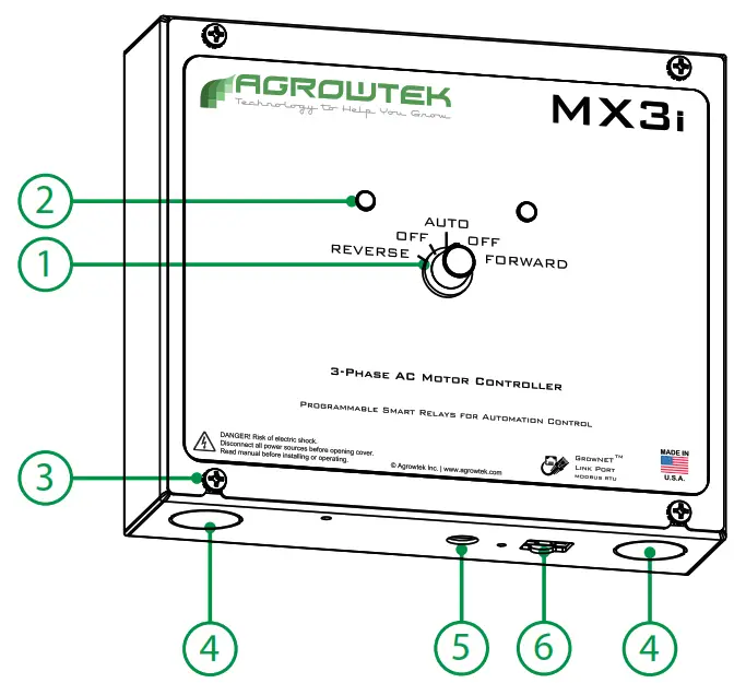 AGROWTEK MX3i Intelligent Reversing Motor Controller - disable