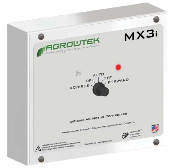 AGROWTEK MX3i Intelligent Reversing Motor Controller - Dimensions