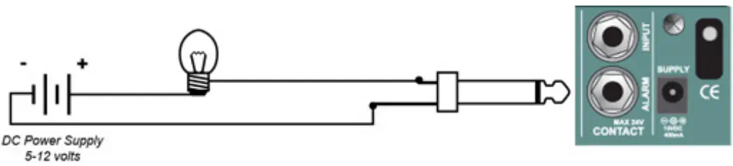 Using the 24V alarm output