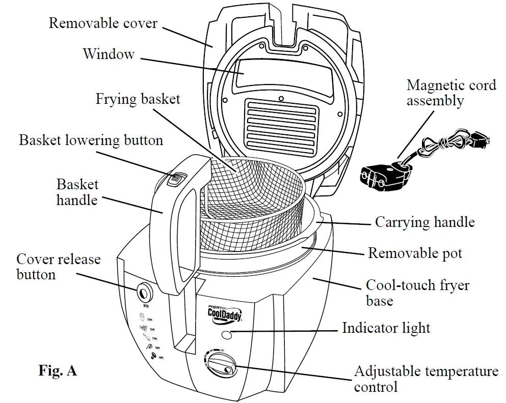 PRESTO CoolDaddy Cool Touch Deep Fryer 1