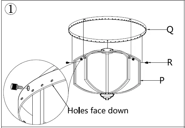 MICSIU 900016 5-Light Crystal Chandeliers Round D20.25 Oil Rubbed Bronze Farmhouse 06