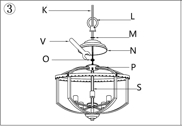 MICSIU 900016 5-Light Crystal Chandeliers Round D20.25 Oil Rubbed Bronze Farmhouse 08