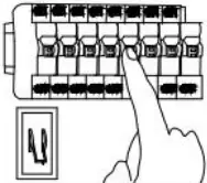 WINGBO WBWL-GL03-BK 1 Light Light Black and LED A1