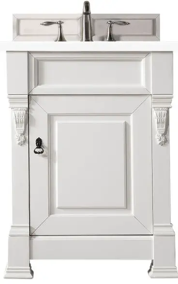 JAMES MARTIN VANITIES-147-V26-BW-3CLW-Brookfield-26-Inch-W-Single-Bath-Vanity