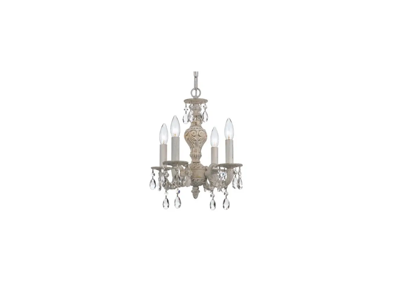 Crystorama 5024-aw-cl-mwp Four Light Mini Chandelier Instruction Manual