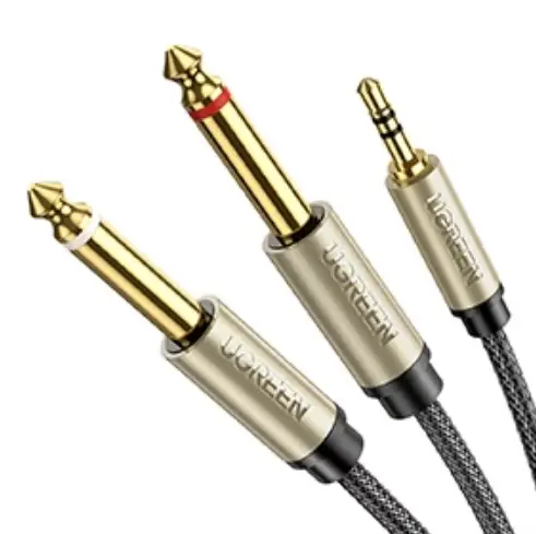 Ugreen 10615 3.5mm To Dual 6.35mm Male Cable Av126 User Manual