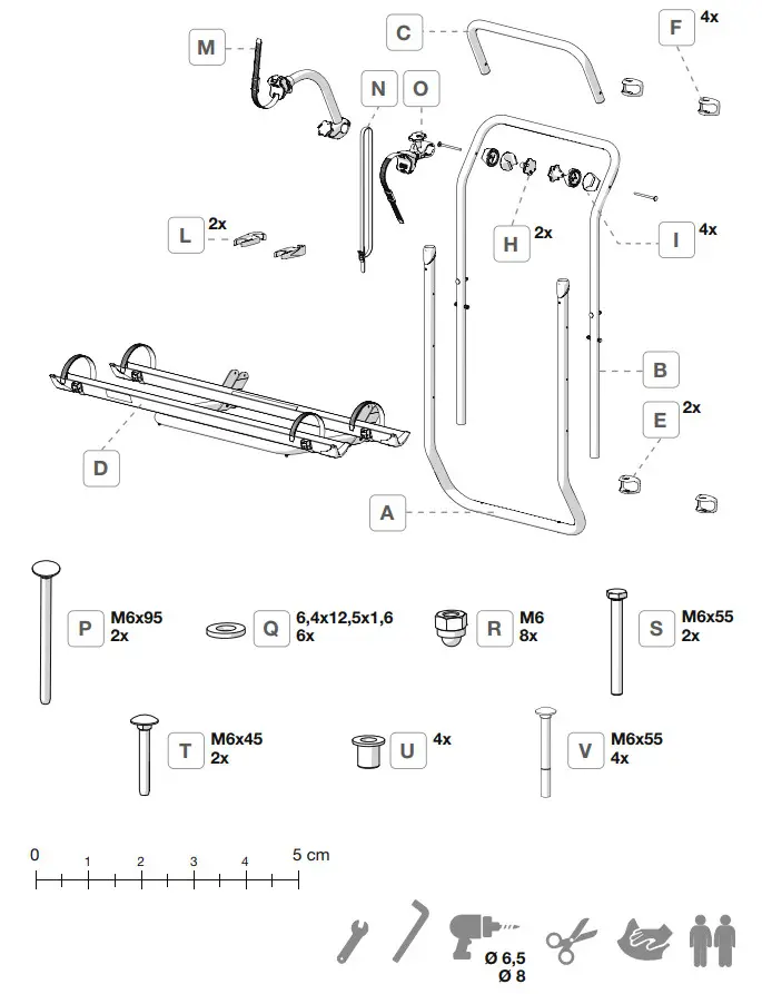 FIAMMA 02096-35A Bicycles Carrier - CARRY-BIKE