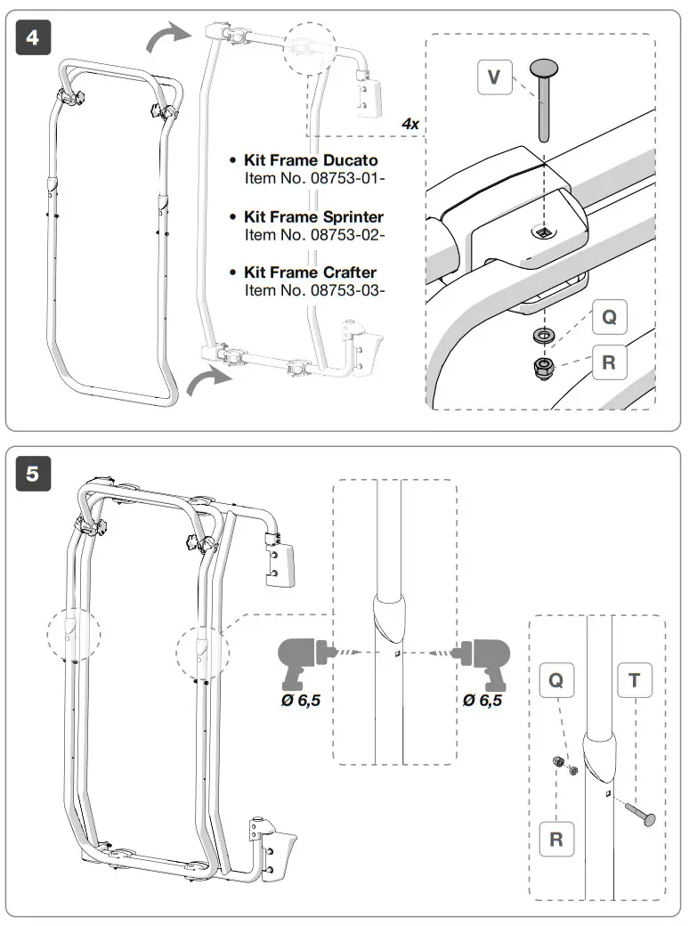 FIAMMA 02096-35A Bicycles Carrier - installation 3