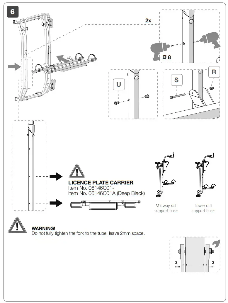 FIAMMA 02096-35A Bicycles Carrier - installation 4