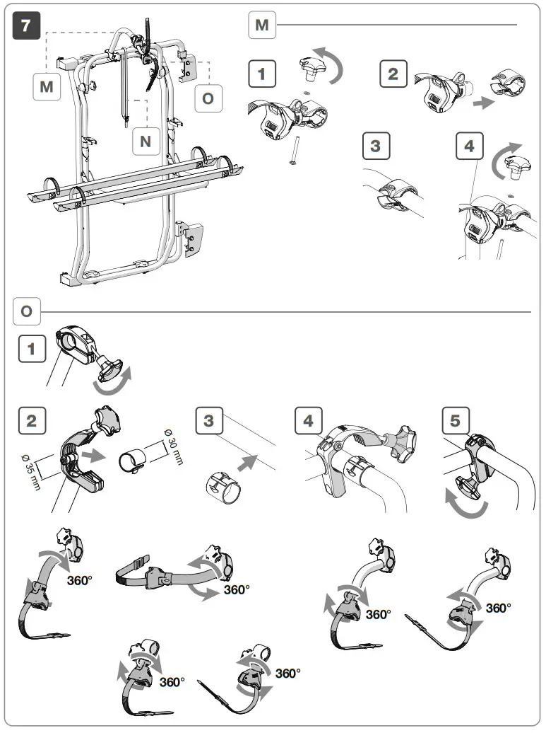 FIAMMA 02096-35A Bicycles Carrier - installation 5