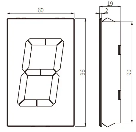 Autonics DS-DA Series High Performance Display Units - Dimensions3