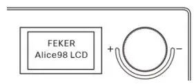 FEKER Alice-98 LCD Ergonomic Gasket Full Size Keyboard User Manual - LCD Function