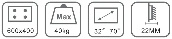 AV link 129.154UK Fixed TV Bracket - icon 1