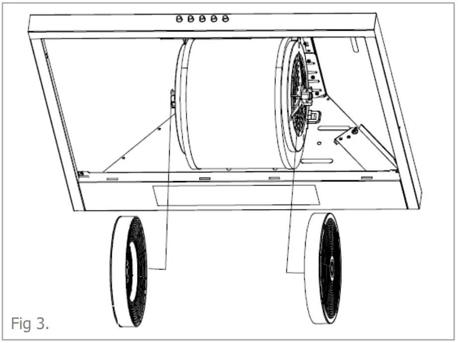 CDA ECH Standard Chimney Extractors - charcoal filter