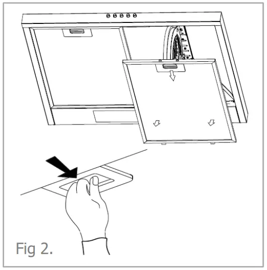 CDA ECH Standard Chimney Extractors - grease filter