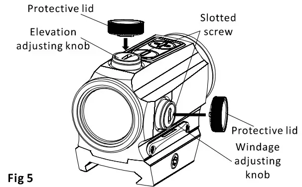 HOLOSUN HS403B Compact Micro Red Dot - Zero setting