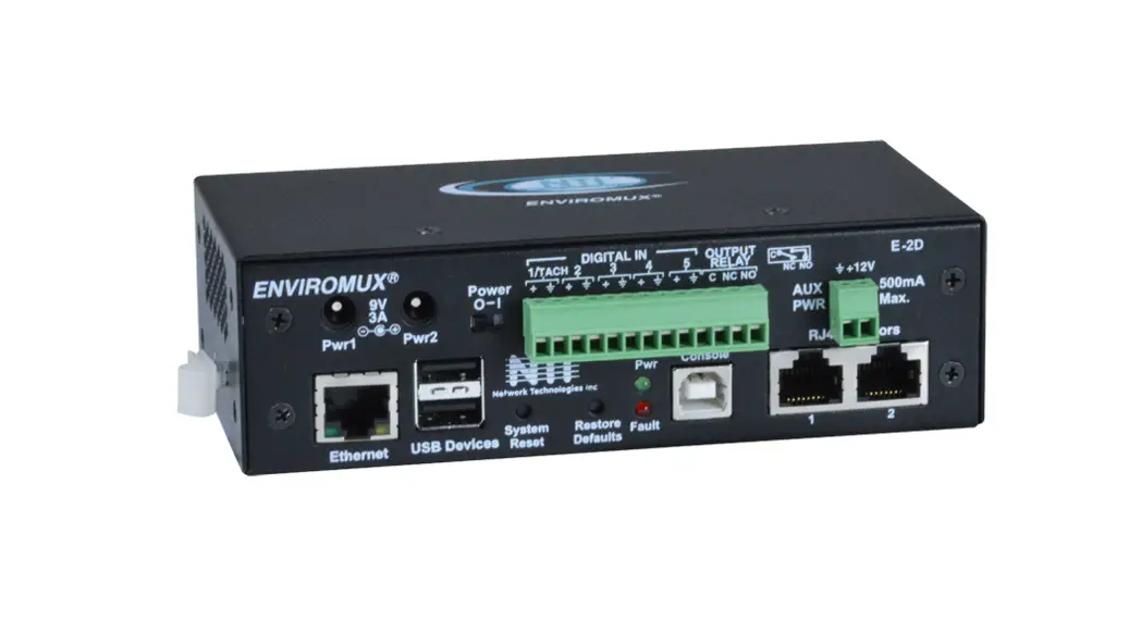 Nti Enviromux Series Enterprise Server Environment Monitoring System Remote Network Sensor Alarm Installation Guide