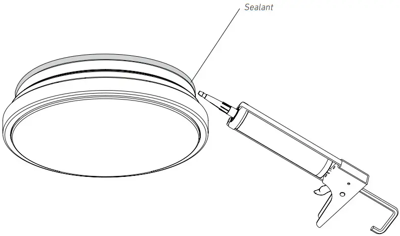 artika OFM ORC HD2BL Led Flushmount Light - APPLY SEALANT