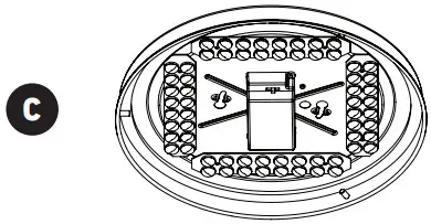 artika OFM ORC HD2BL Led Flushmount Light - Base