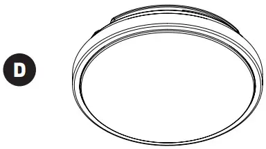 artika OFM ORC HD2BL Led Flushmount Light - Diffuser